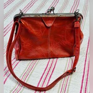 Vintage 1960’s, leather clutch Bag